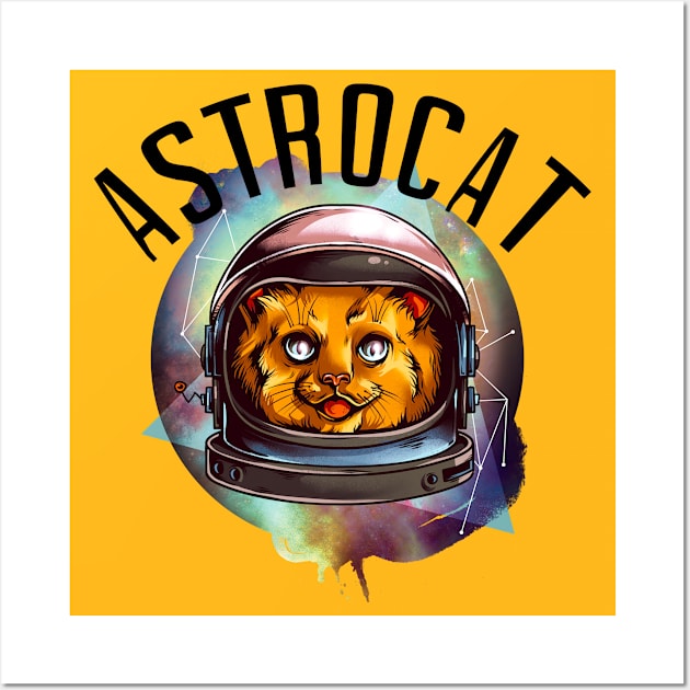 AstroCat Wall Art by Pittura